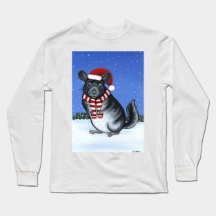 Chinchilla in the Snow Long Sleeve T-Shirt